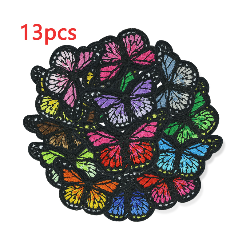 13pcs Lot Butterfly Patches Fo - Streetwear Brand Stickers ulasan dan harga