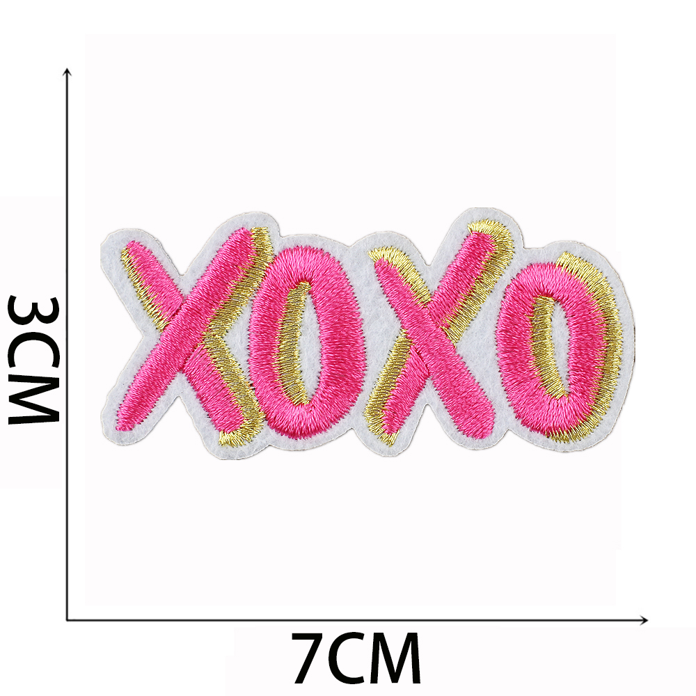 1pcs Patch Pink Heart Stickers - Streetwear Brand Stickers ulasan dan harga