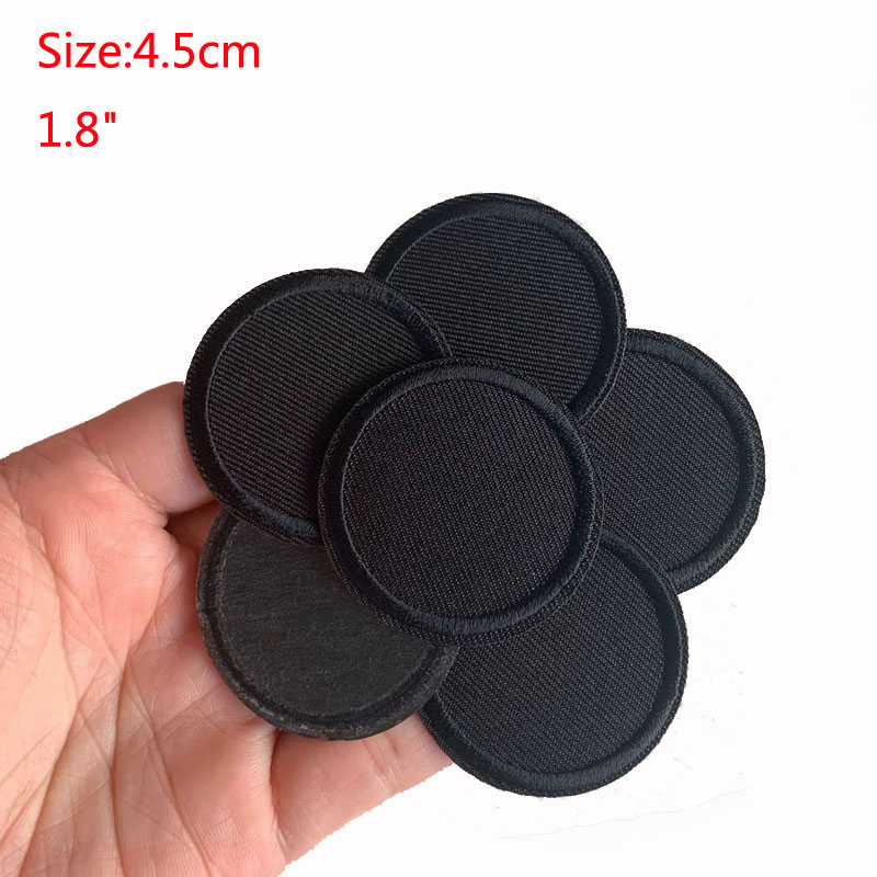 5Pcs Black Round Patches For C - Streetwear Brand Stickers ulasan dan harga