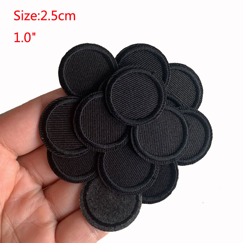 5Pcs Black Round Patches For C - Streetwear Brand Stickers ulasan dan harga