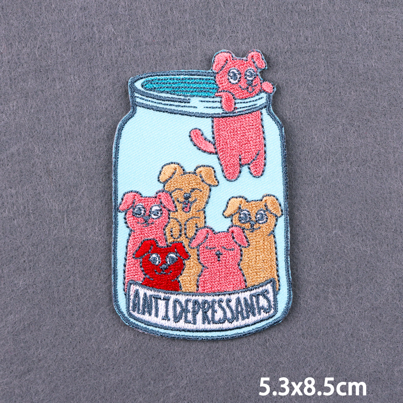 Hippie Cartoon Animal Iron On  - Streetwear Brand Stickers ulasan dan harga