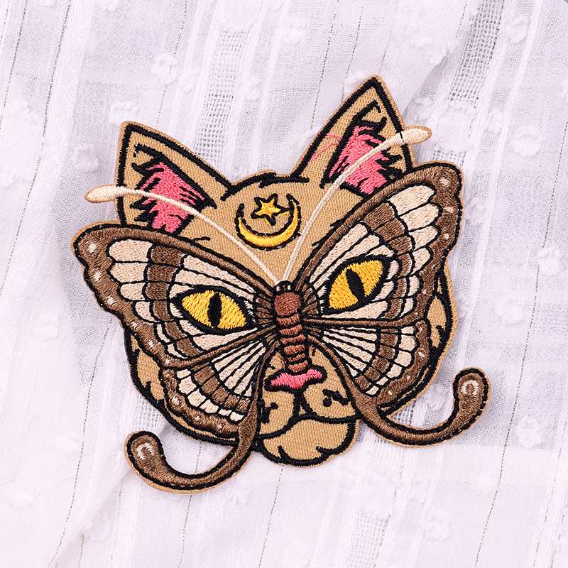 Punk Patch Tiger/Butterfly Emb - Streetwear Brand Stickers ulasan dan harga