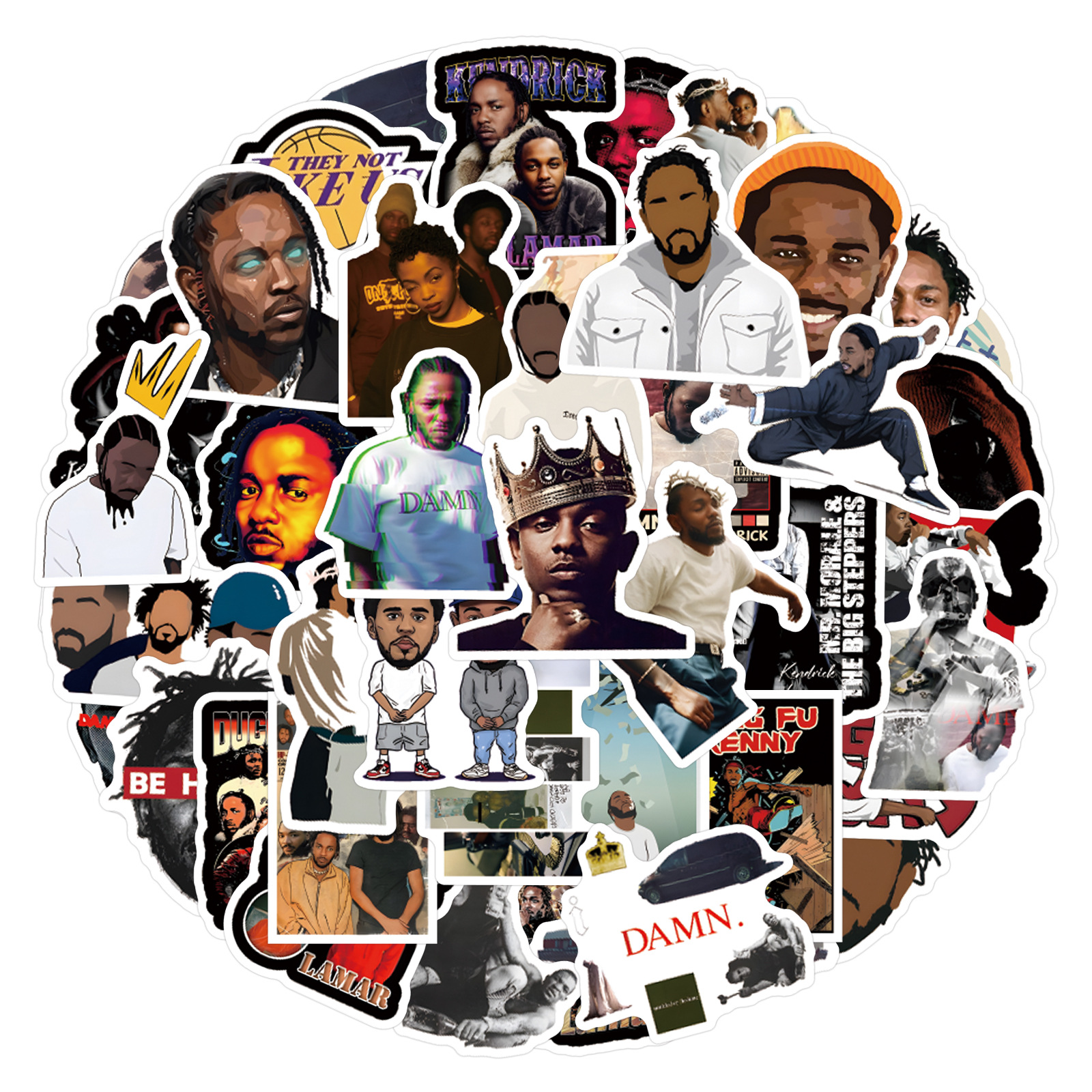 10/30/55PCS Kendrick Lamar Rap - Streetwear Brand Stickers ulasan dan harga