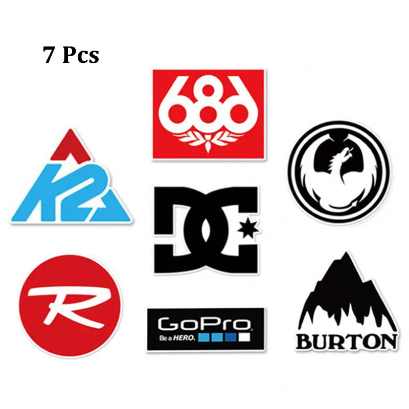 7 Pcs/Set Outdoor Skiing Brand - Streetwear Brand Stickers ulasan dan harga