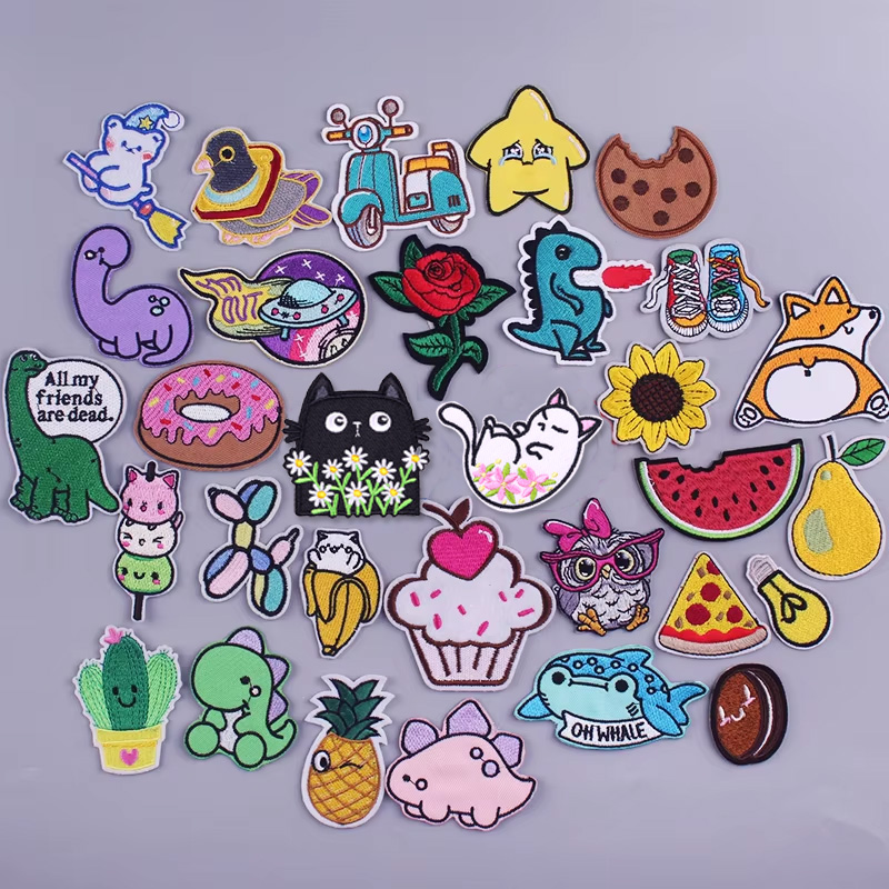 Cute Animals Dinosaur Patch Ir - Streetwear Brand Stickers ulasan dan harga